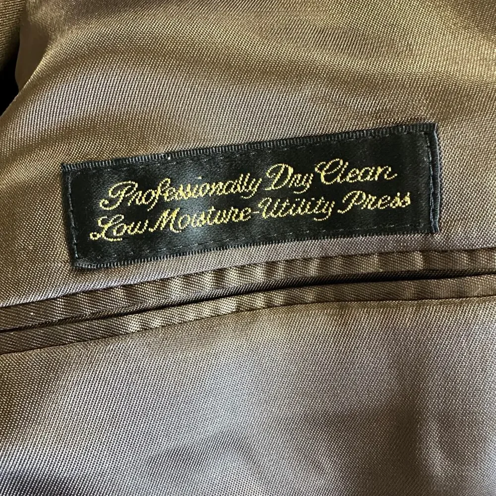 Vintage 90s Jack Nicklaus Tournament Series Blazer Brown 42R Made In‎ USA Preppy